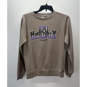 Licensed Authentic Jimi Hendrix Sweatshirt Tan SZ M